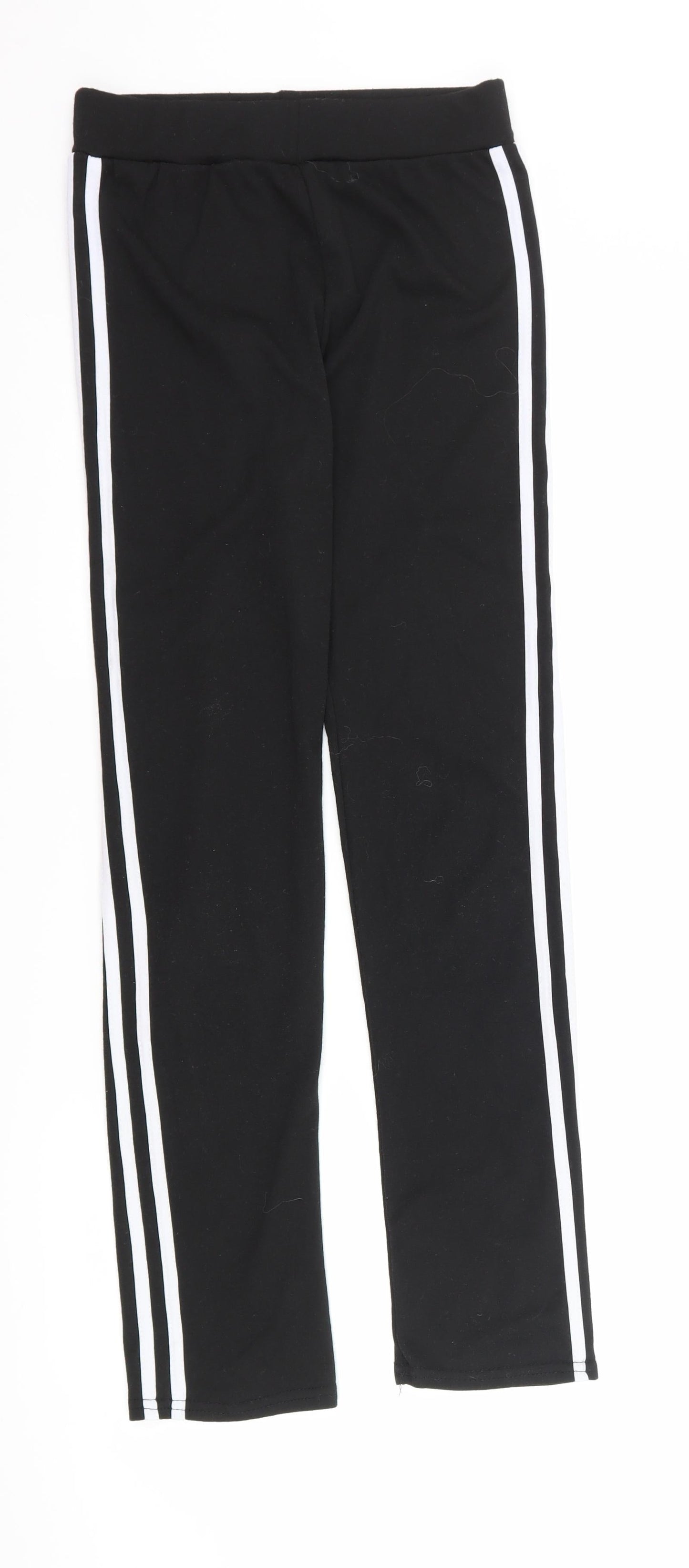 D&A Girls Black   Capri Trousers Size M - leggings