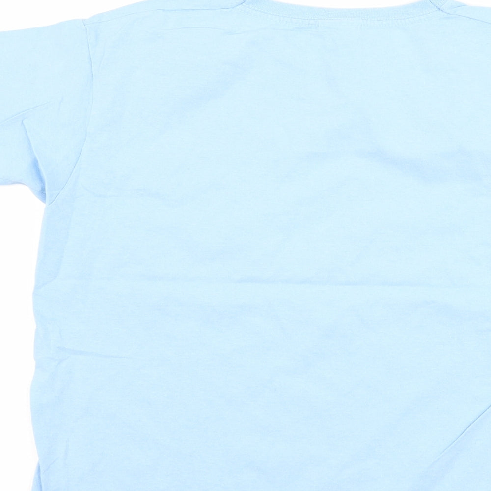 Fruit of the Loom Boys Blue   Basic T-Shirt Size 7-8 Years  - slogan
