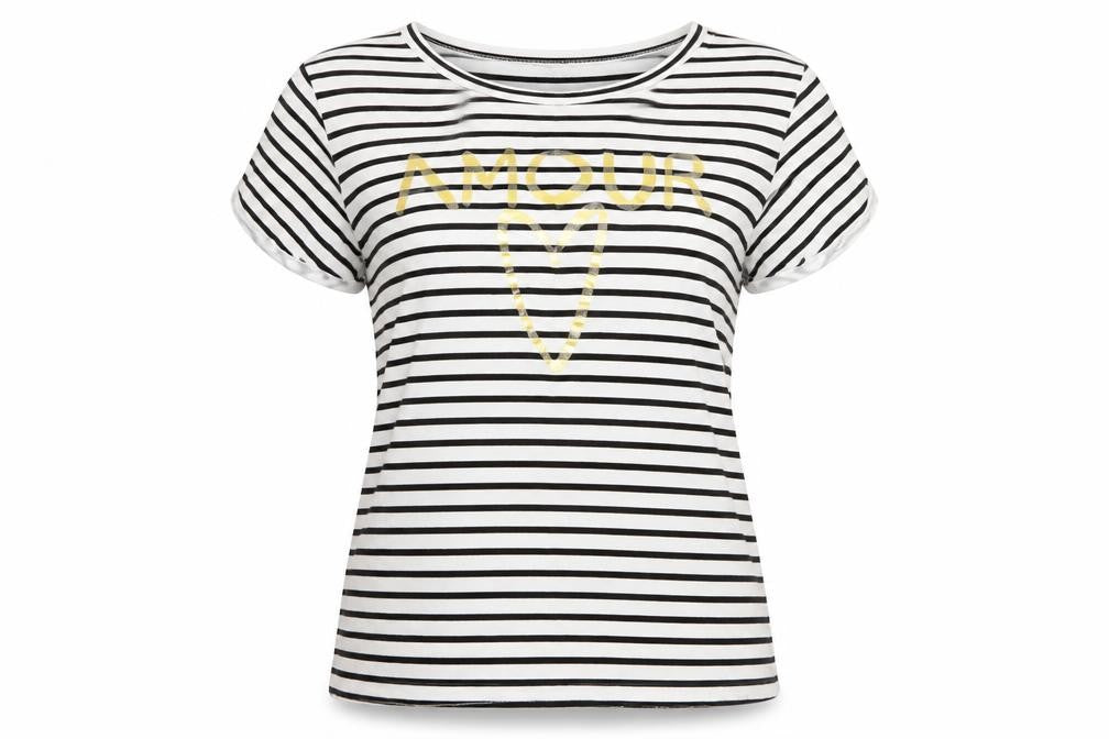 Womens UK Size 12 Quiz Black Basic T-Shirt