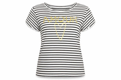 Womens UK Size 12 Quiz Black Basic T-Shirt