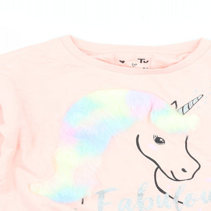 TU Girls Pink   Pullover Sweatshirt Size 12 Years  - Unicorn