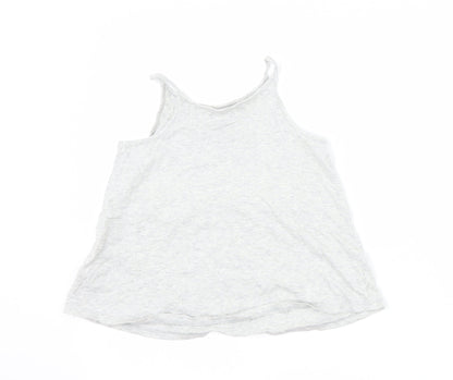F&F Girls Grey   Basic Tank Size 7-8 Years  - summer