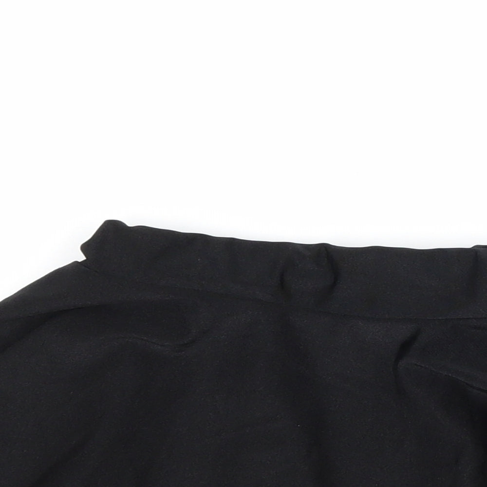 Preworn Girls Black   A-Line Skirt Size 7-8 Years