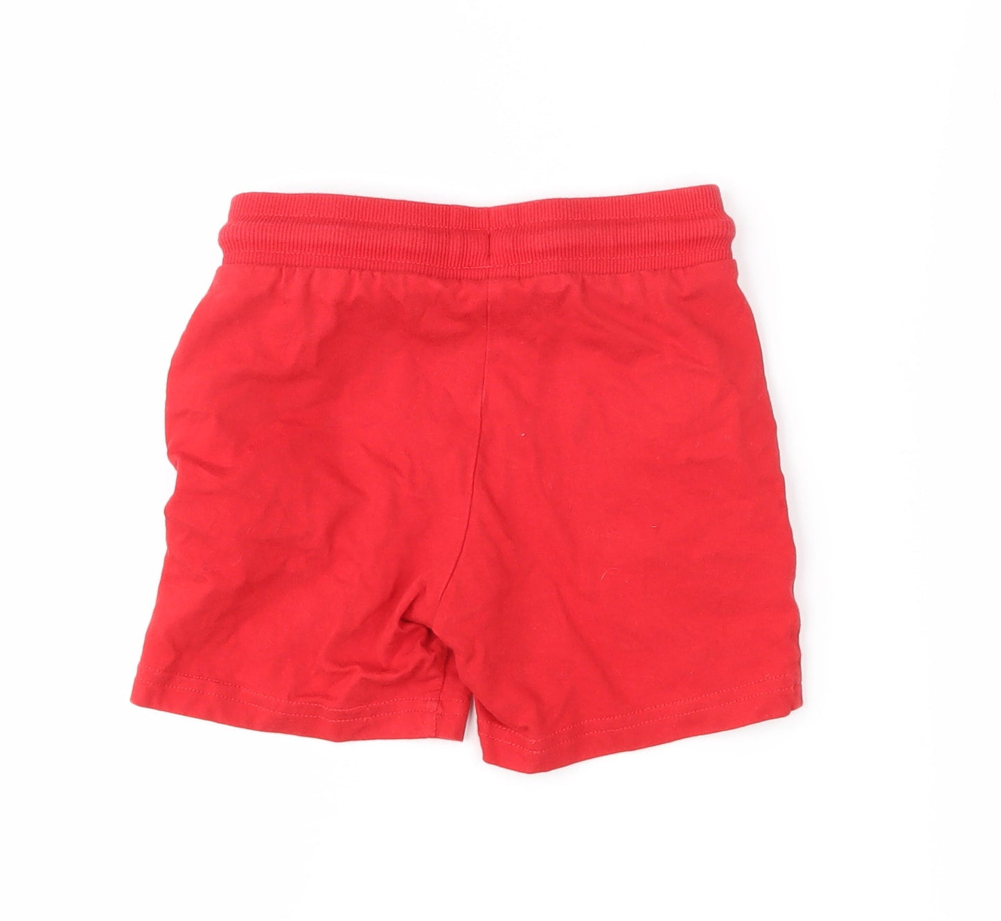 F&F Boys Red   Cropped Trousers Size 18-24 Months