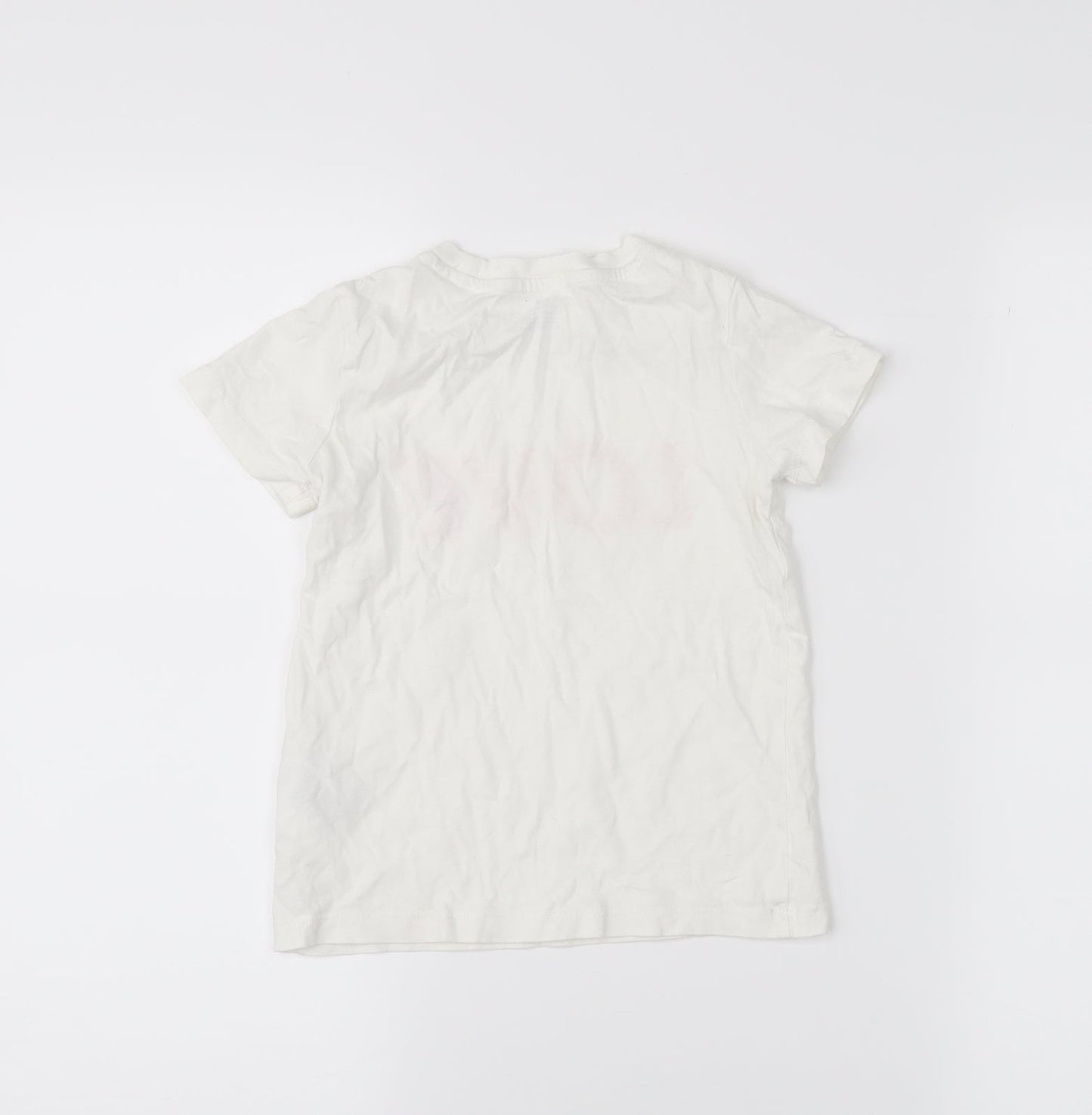 H&M Girls White   Pullover T-Shirt Size 3-4 Years