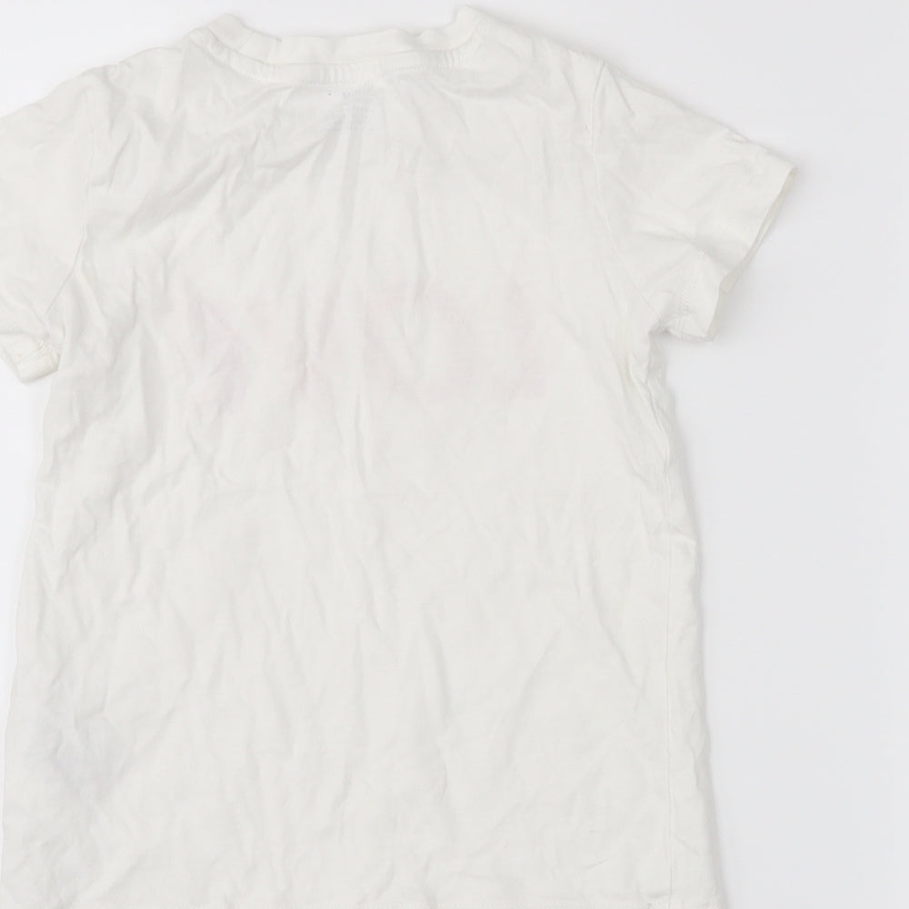 H&M Girls White   Pullover T-Shirt Size 3-4 Years