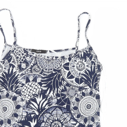 Womens UK Size 14 George Blue Basic Tank