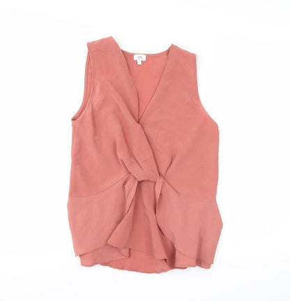 Womens UK Size 6 River Island Pink Basic Tank