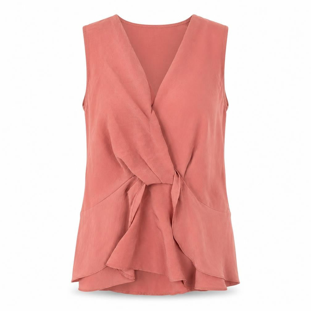 Womens UK Size 6 River Island Pink Basic Tank