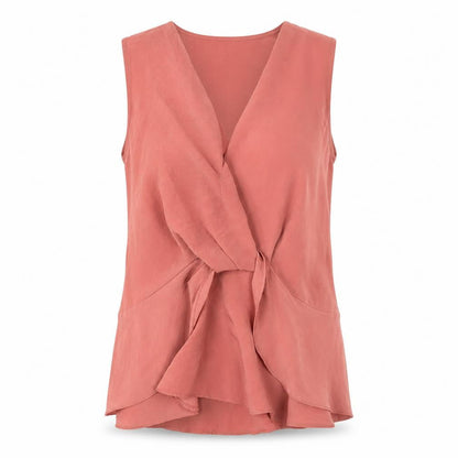 Womens UK Size 6 River Island Pink Basic Tank