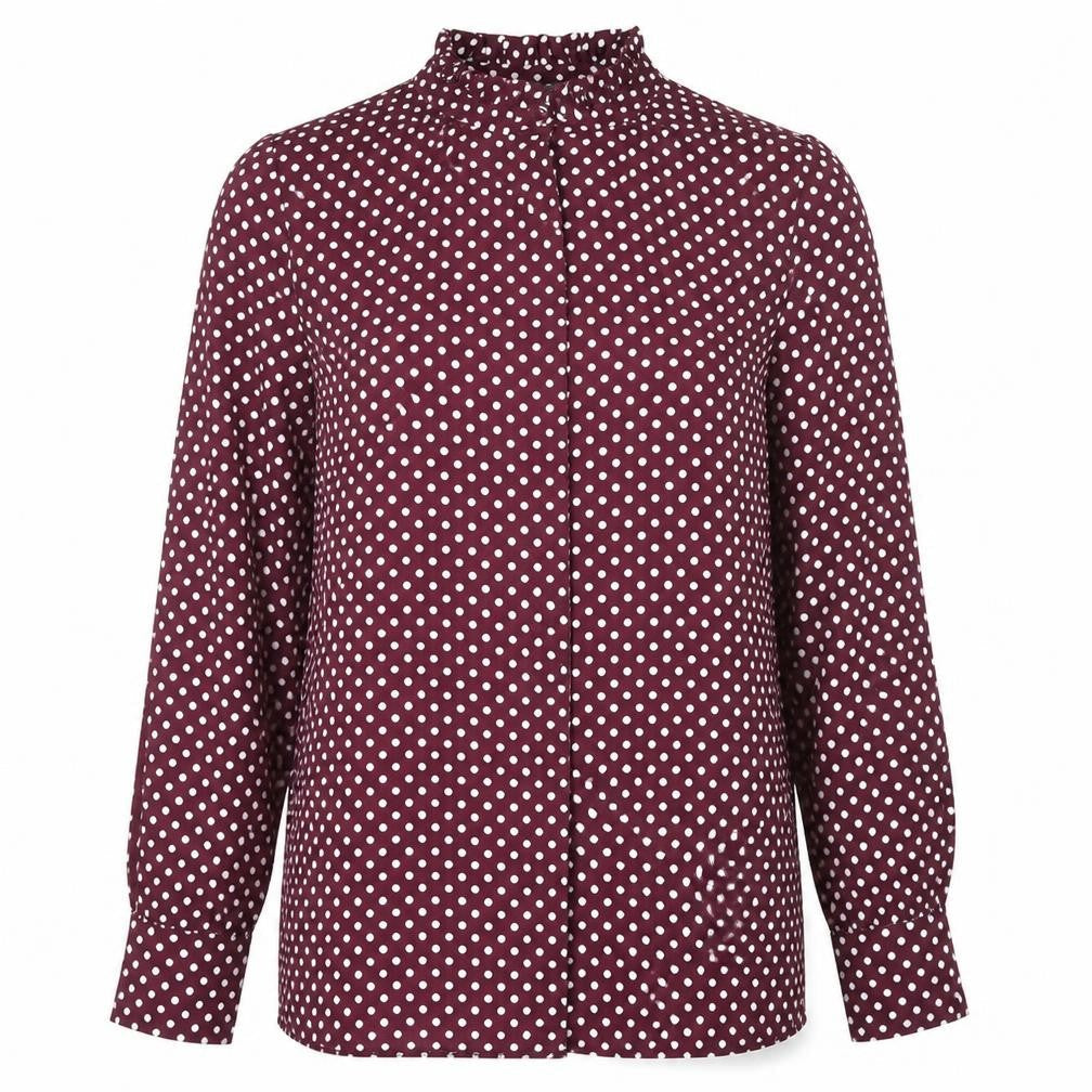 Womens UK Size 12 Primark Purple Basic Button-Up