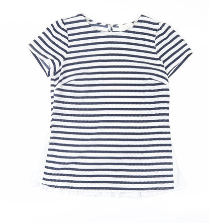 Womens UK Size 8 savida Blue Basic T-Shirt