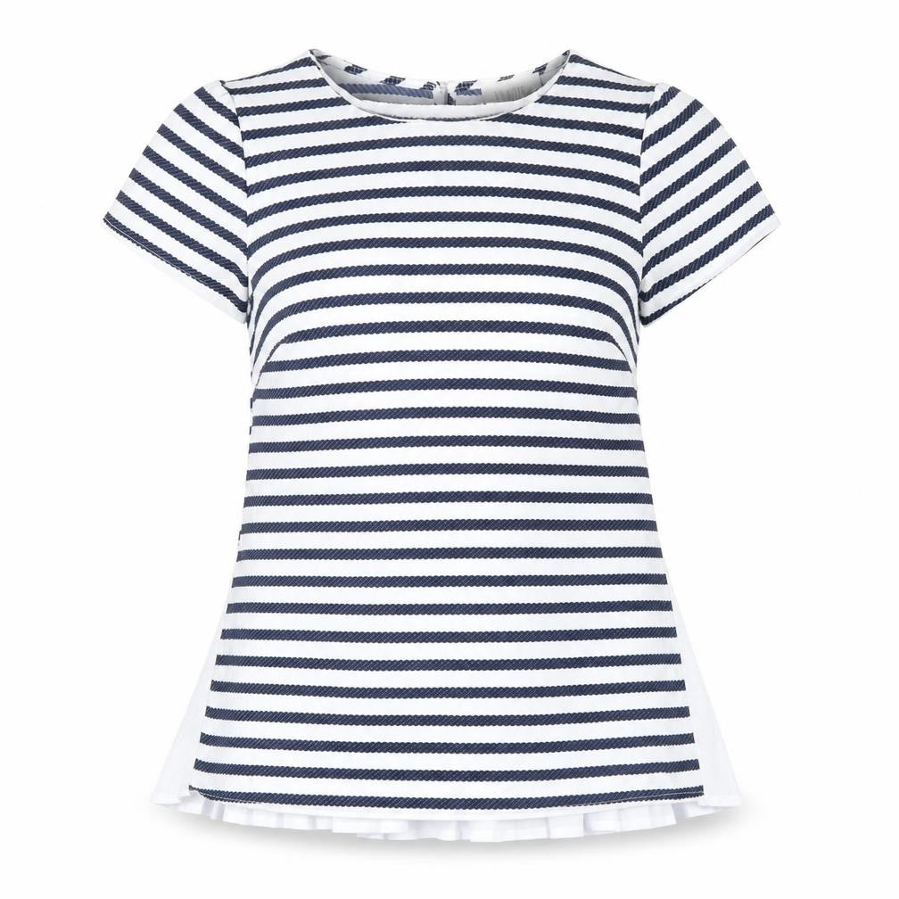 Womens UK Size 8 savida Blue Basic T-Shirt