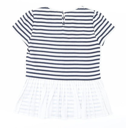 Womens UK Size 8 savida Blue Basic T-Shirt