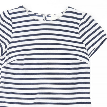 Womens UK Size 8 savida Blue Basic T-Shirt