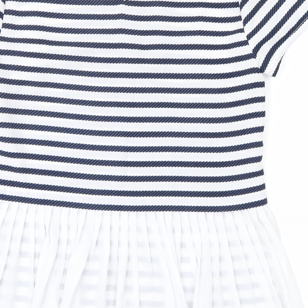 Womens UK Size 8 savida Blue Basic T-Shirt