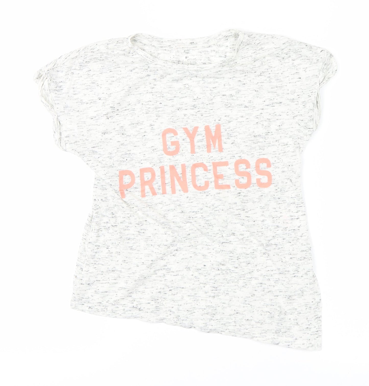 souluxe Girls Grey   Basic T-Shirt Size 8-9 Years  - gym princess