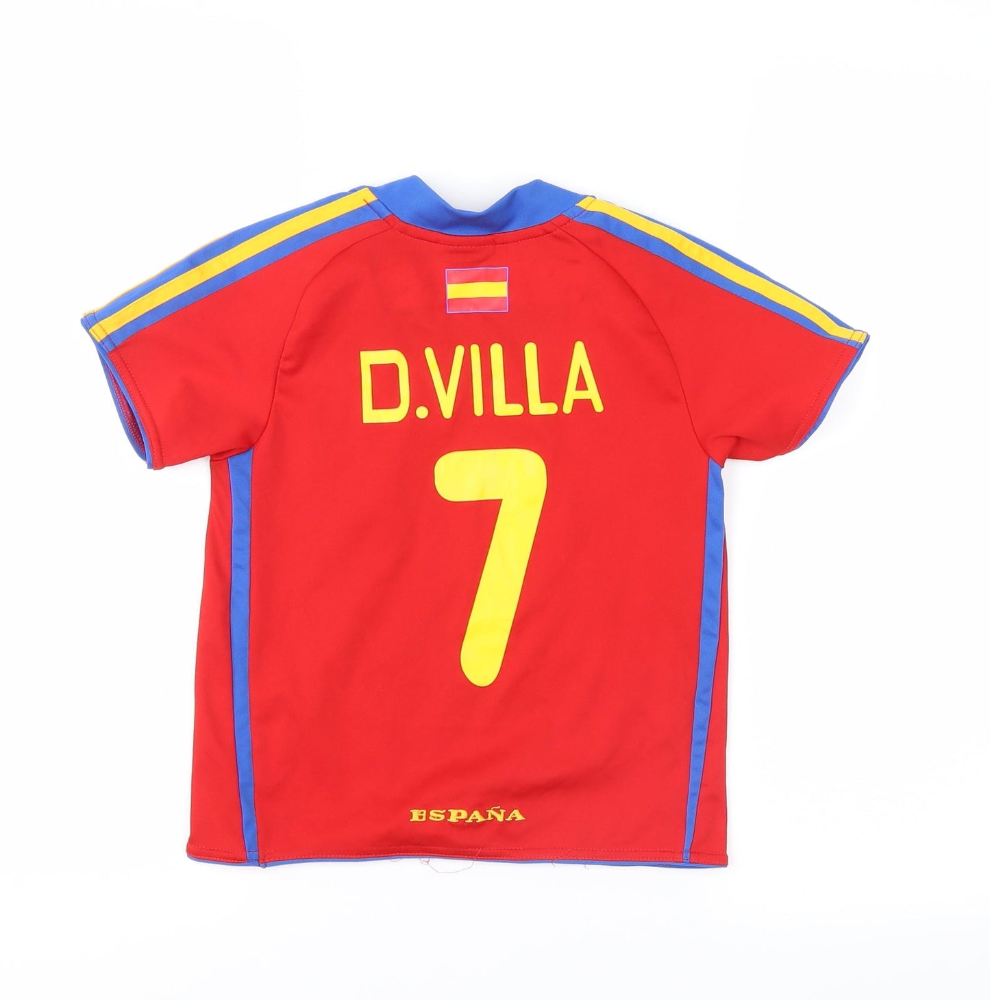 world soccer Boys Red   Basic T-Shirt Size 4 Years  - espana D.Villa