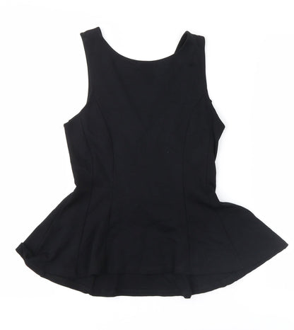 Womens UK Size S no brand Black Basic Blouse
