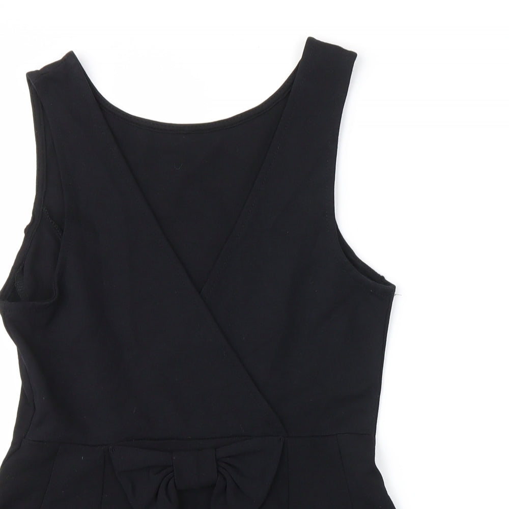 Womens UK Size S no brand Black Basic Blouse