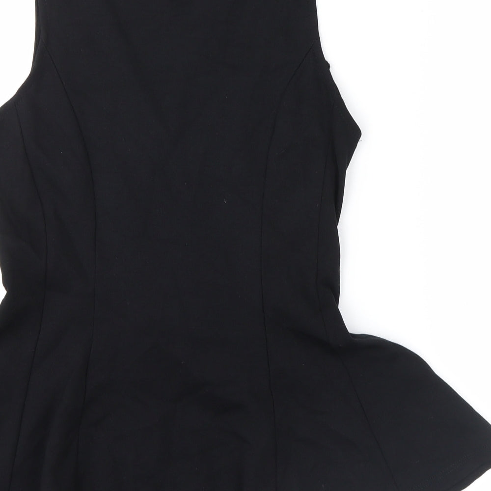 Womens UK Size S no brand Black Basic Blouse