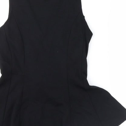Womens UK Size S no brand Black Basic Blouse
