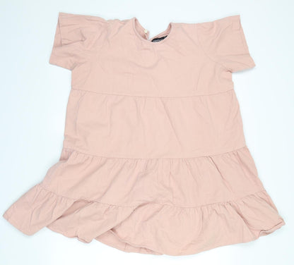 Boohoo Womens Pink   T-Shirt Dress  Size 6
