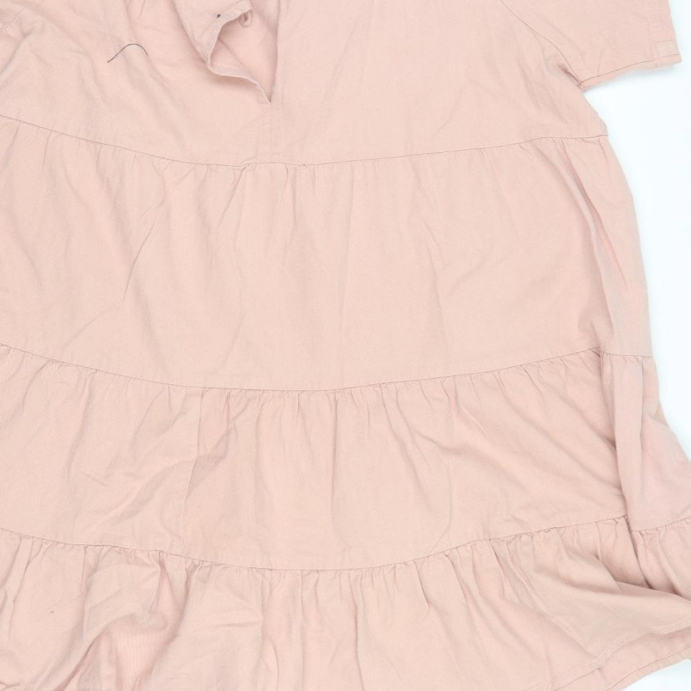 Boohoo Womens Pink   T-Shirt Dress  Size 6