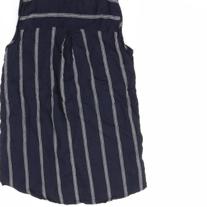 Womens UK Size 8 Atmosphere Blue Basic Button-Up