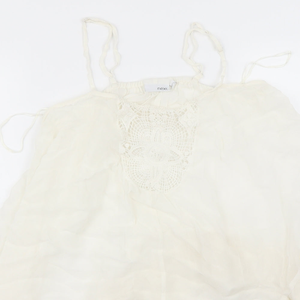 Womens UK Size 8 Next Ivory Camisole Blouse