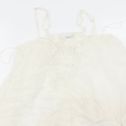 Womens UK Size 8 Next Ivory Camisole Blouse