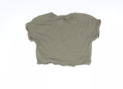 New Look Girls Green   Cropped T-Shirt Size 10-11 Years