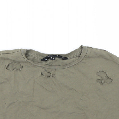New Look Girls Green   Cropped T-Shirt Size 10-11 Years