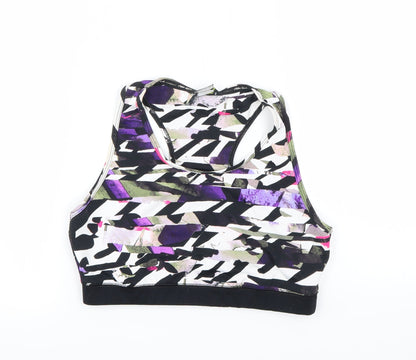 F&F Womens White Geometric  Cropped Tank Size M