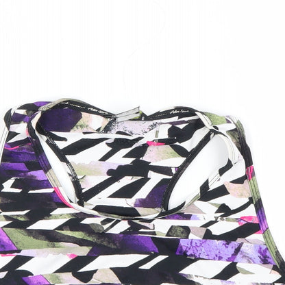 F&F Womens White Geometric  Cropped Tank Size M