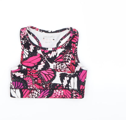 Soul Luxe Girls Multicoloured Animal Print  Cropped Tank Size 6-7 Years
