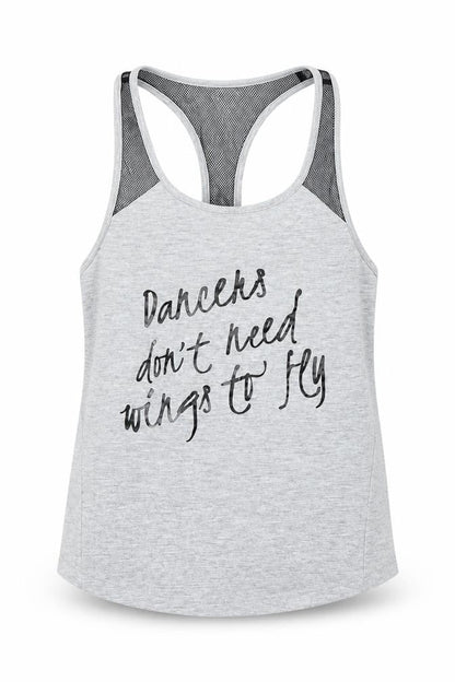 Bloch Girls Grey   Basic Tank Size 8-9 Years