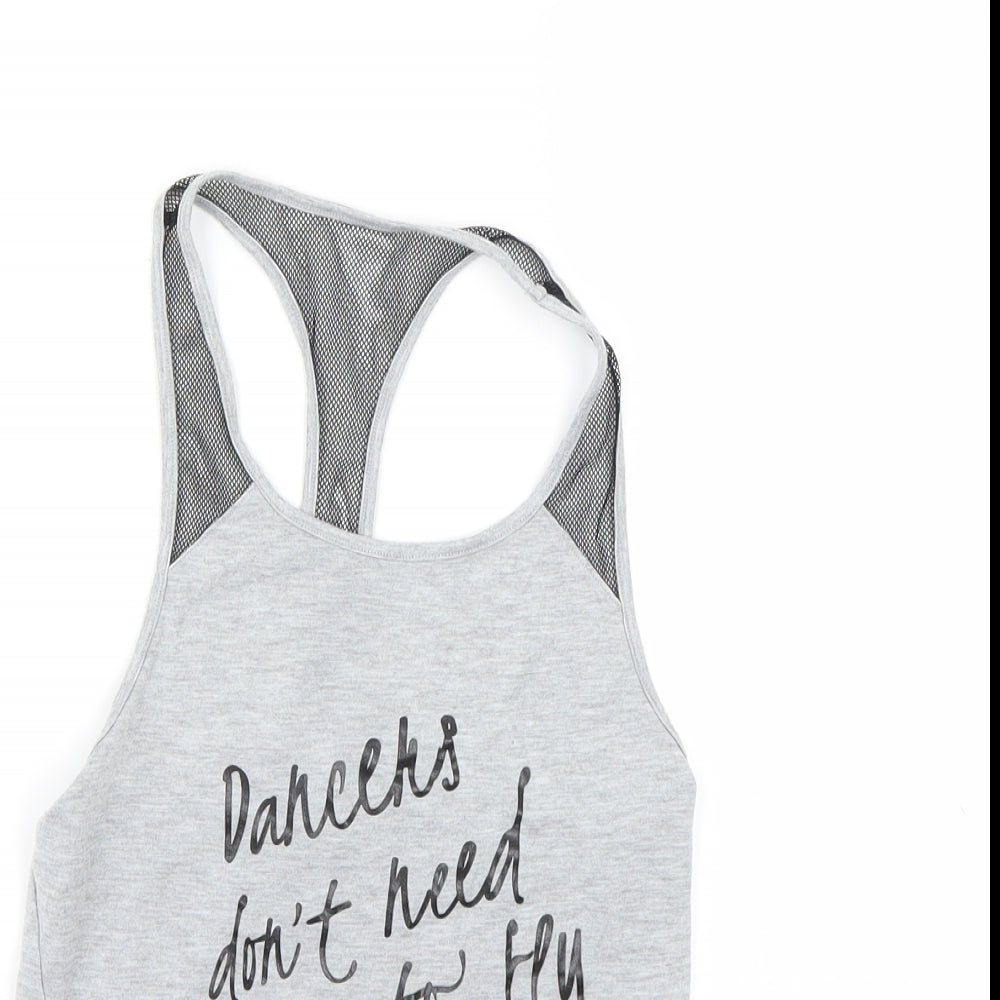 Bloch Girls Grey   Basic Tank Size 8-9 Years