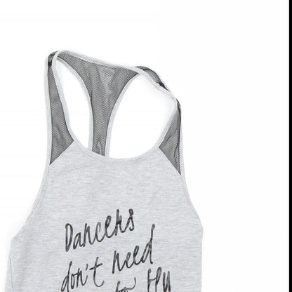 Bloch Girls Grey   Basic Tank Size 8-9 Years