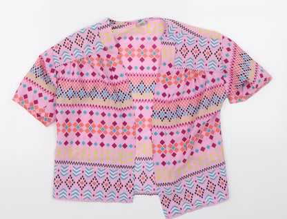 Tu Girls Multicoloured Geometric  Basic Button-Up Size 6 Years