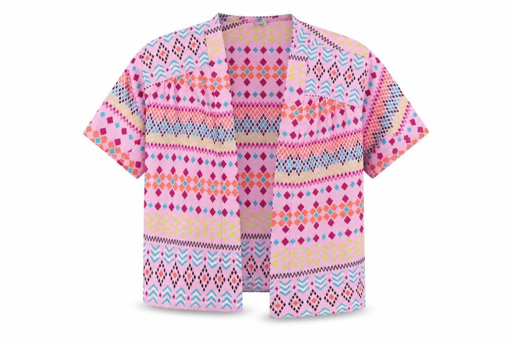 Tu Girls Multicoloured Geometric  Basic Button-Up Size 6 Years