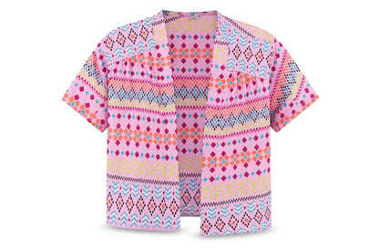 Tu Girls Multicoloured Geometric  Basic Button-Up Size 6 Years