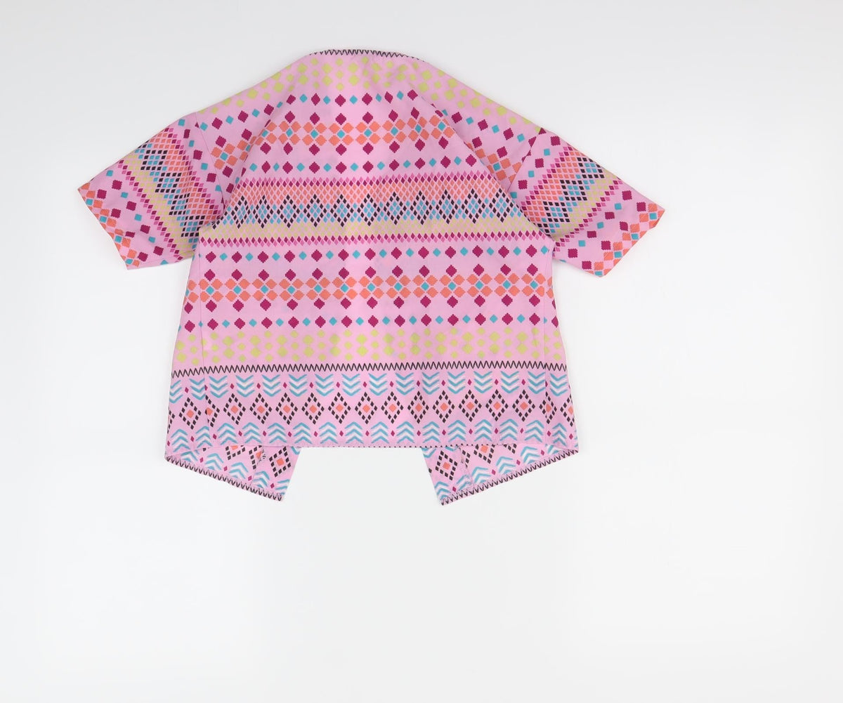 Tu Girls Multicoloured Geometric  Basic Button-Up Size 6 Years