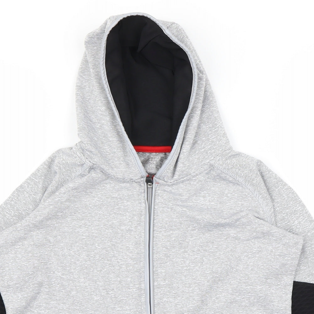 Active Girls Grey   Full Zip Hoodie Size 10 Years