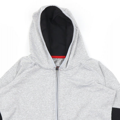 Active Girls Grey   Full Zip Hoodie Size 10 Years