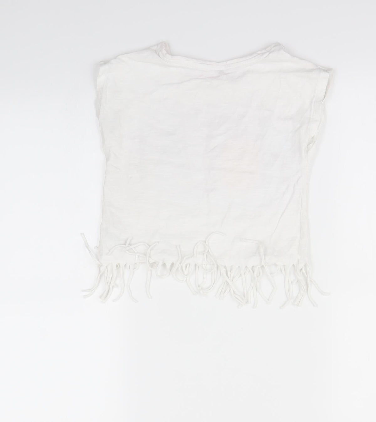 Nutmeg Girls White   Basic T-Shirt Size 6 Years