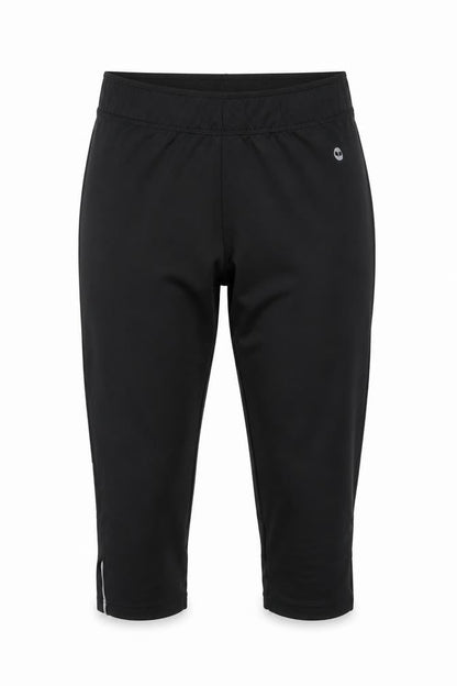 pure  Womens Black   Cropped Leggings Size 10 L17 in