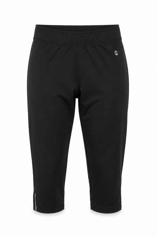 pure  Womens Black   Cropped Leggings Size 10 L17 in