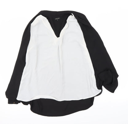 Womens UK Size 10 River Island White Basic Blouse