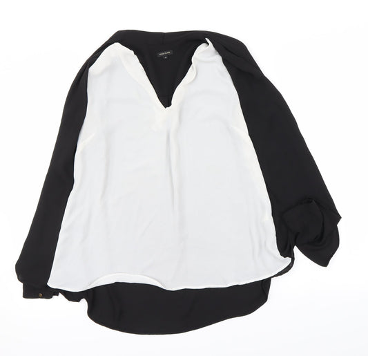 Womens UK Size 10 River Island White Basic Blouse